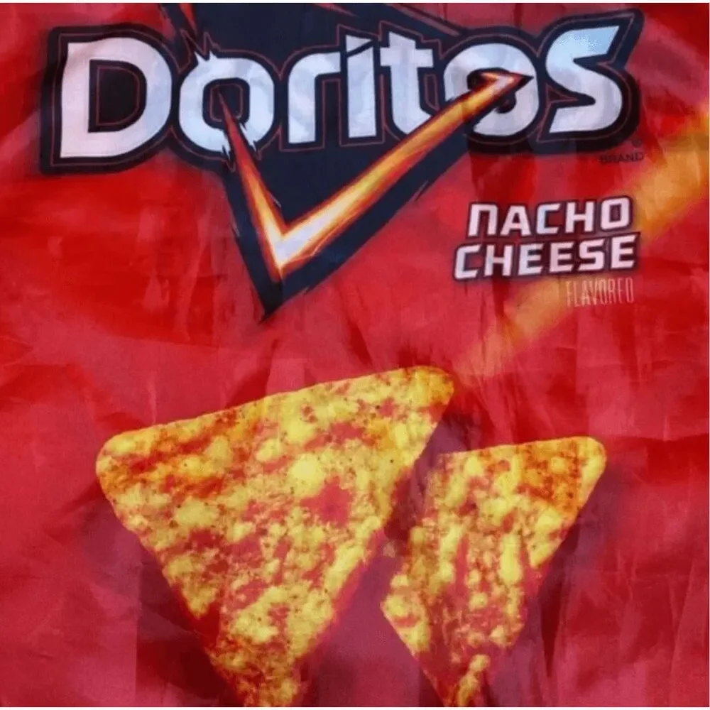 DORITOS Nacho Cheese Drawstring Backpack Red Promotional Cinch Sack Bag 16 Inch